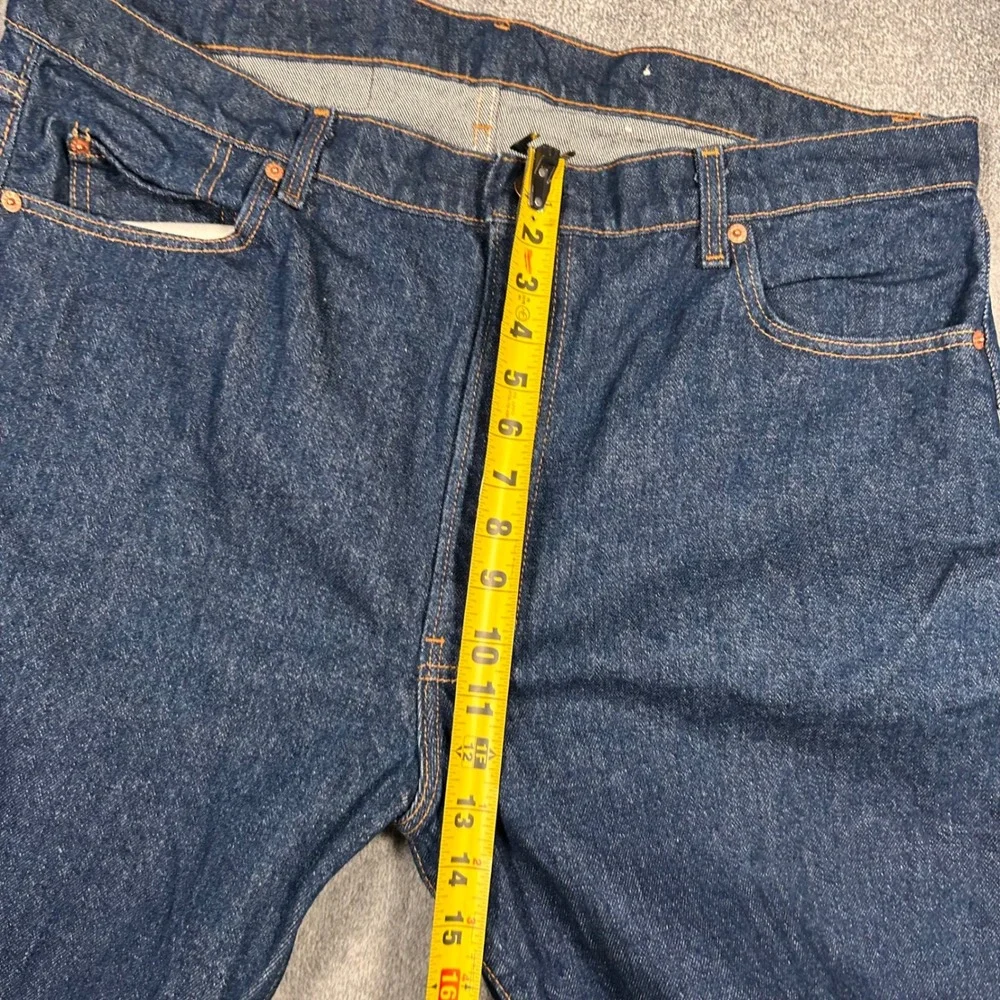 NWOT VTG Levi's 505 80's 0217 Raw Rigid Denim Jeans 42x34 Made in USA Blank Tab